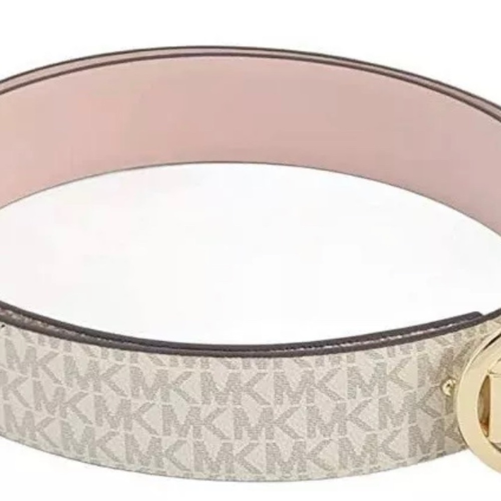 Michael Kors White logo reversible belt - Picture 2 of 2